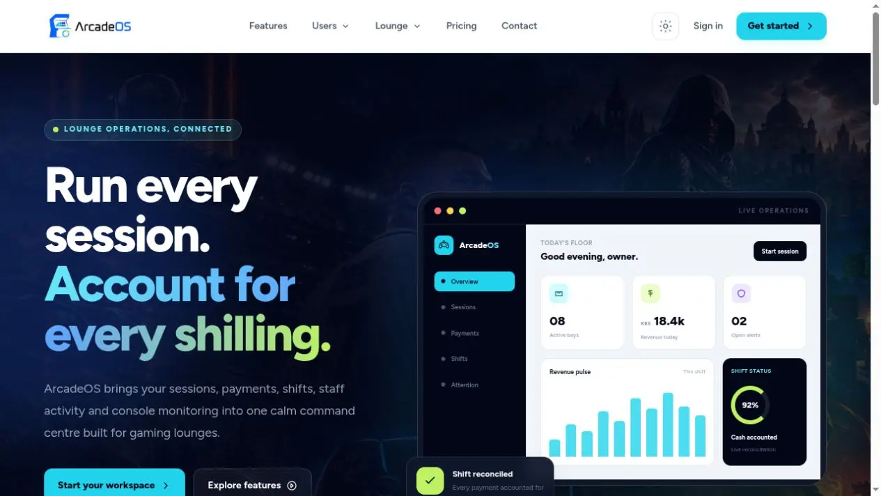 ArcadeOS platform preview